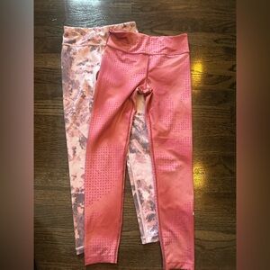 Girls Nike and Athleta leggings